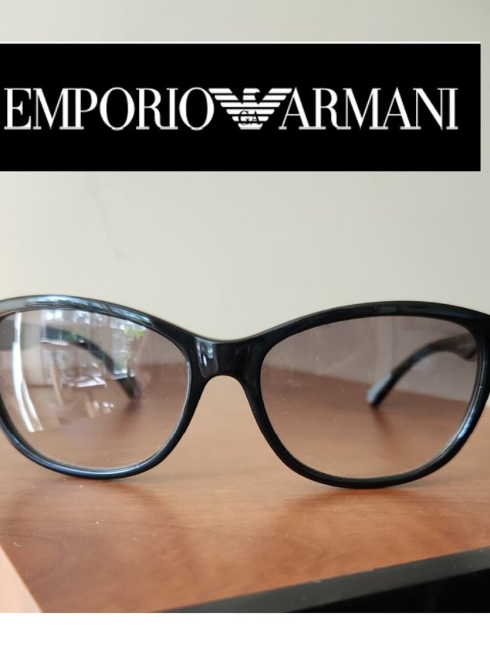 😎 Emporio Armani ITALY Unisex Black Sunglasses 57-16 EA 4080 5017/8E 140 2N